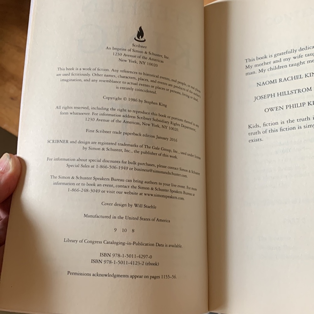 Stephen King IT Paperback First Edition Scriber 2016 - Picture 3 of 7